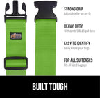 GORILLA GRIP Heavy Duty 8 Pack Adjustable Luggage Straps - Image 2