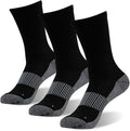 FOOTPLUS Hiking Copper Compression Socks, Unisex Cushioned Sole Arch Support by FOOTPLUS