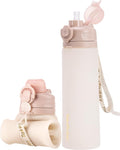 TakeToday Collapsible Water Bottles 20oz, Leak Proof, Foldable Silicone Travel by TAKETODAY