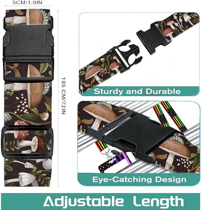 Luggage Straps for Suitcases Travel Belt Accessories, Cute Suitcase Strap - Image 2