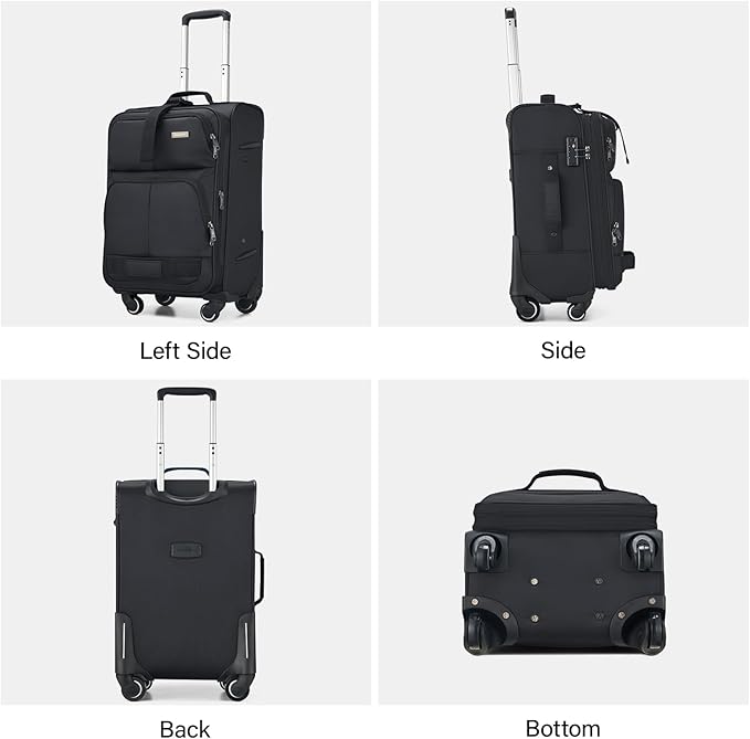 Hanke 20 Inch Softside Expandable Carry On Luggage - Image 8