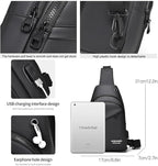 Waterproof Sling Bags Mens Shoulder Crossbody Backpack - Image 5