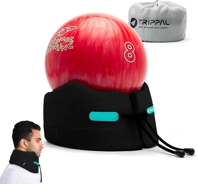 Travel Neck Pillow for Airplane Chin Support Memory Foam Machine Washable for by BAKLUCK