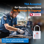 TSA Approved Luggage Locks, Ultra-Secure Dimple Key Travel Locks - Image 2