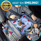 Travel Tray Toddler Car Seat Lap Tray (Red/Gray)