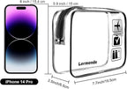 Lermende 2pcs Clear Toiletry Bag TSA Approved Travel Bag, Carry On - Image 2