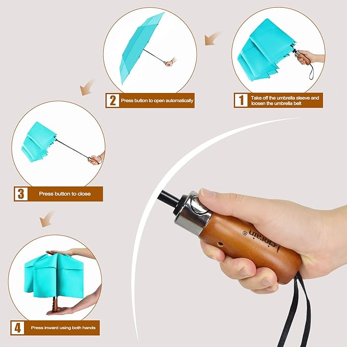 Lejorain Large Folding Golf Umbrella - Image 3