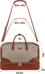 Weekender Bag for Women, Travel Duffel Bag Carry On Overnight Bag - Image 6
