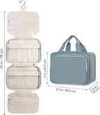 Travel Toiletry Bag for Women Large Hanging Makeup Bag Organizer Toiletries Bag - Image 9