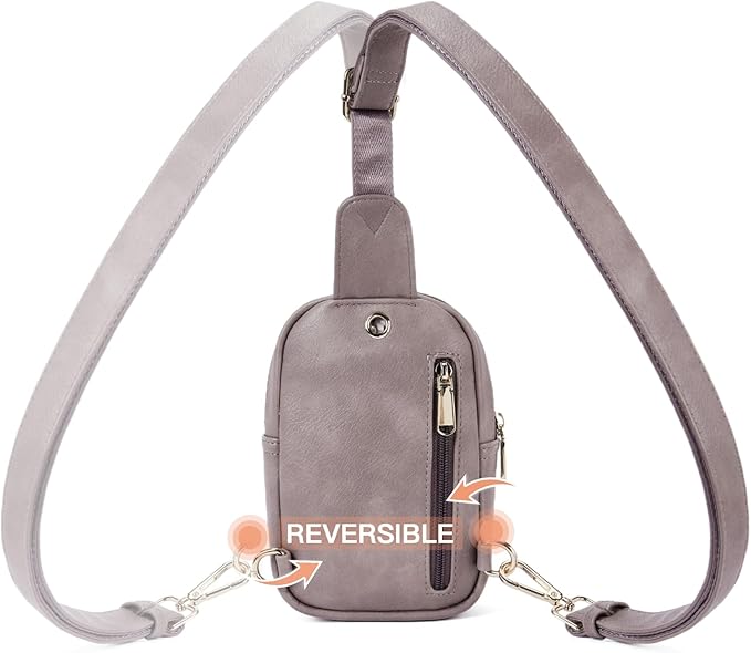 Telena Small Sling Bag for Women Leather Crossbody Fanny Packs Chest Bag for - Image 5