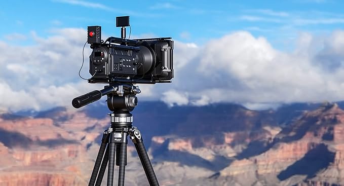 Leofoto LVC-253C+BV-15 King Kong Series Carbon Fiber Dual Leg Video Tripod w - Image 9