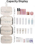 Travel Toiletry Bag for Women Large Hanging Makeup Bag Organizer Toiletries Bag - Image 5
