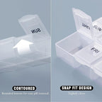 Serfeymi Weekly Pill Organizer 3 Pack Medicine Organizer Travel Pill Box 7 Day - Image 5