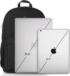 Black Backpack for Women Men, Casual School Backpack Teen Boys and Girls 15.6 - Image 7