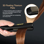 3 in 1 Heated Hair Styling Tool: Straightener, Crimper, and Hot Brush - Smooth Anti-Frizz Finish | Electric Brush for Straightening and Styling (M)