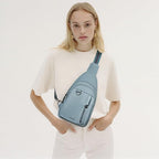 7L Sling Bag for Women Men Leather Small Sling Backpack Daypack Anti Theft - Image 2