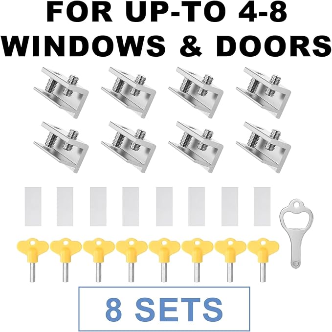 Sliding Window Locks, for Horizontal Sliding Windows, Window Security Lock - Image 9