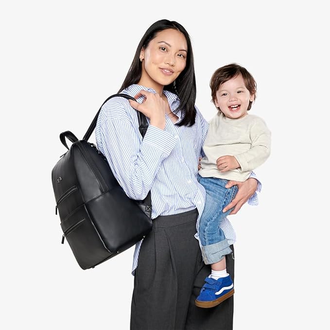 Itzy Ritzy Eras Diaper Bag Backpack – Large Capacity Sleek Daddy Diaper Bag - Image 3