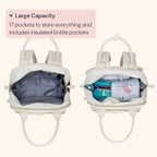 BabbleRoo Leather Diaper Bag Backpack - Image 4