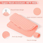 Quccefods 2 Pack Heat Resistant Mat Large Silicone Hot Hair Tools Holder for Curling Irons Flat Iron Hair Styling Tools Mat Portable Vanity Pad