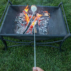 Smores Sticks for Fire Pit Long (12 Fork Set with Storage Bag)