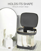 ROWNYEON Clear Makeup Case Toiletry Bag Multipurpose Travel Makeup Train Case - Image 3