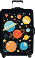 Planet Luggage Cover Washable Suitcase Protector Anti-Scratch, Stretchable Fit by THISFIND