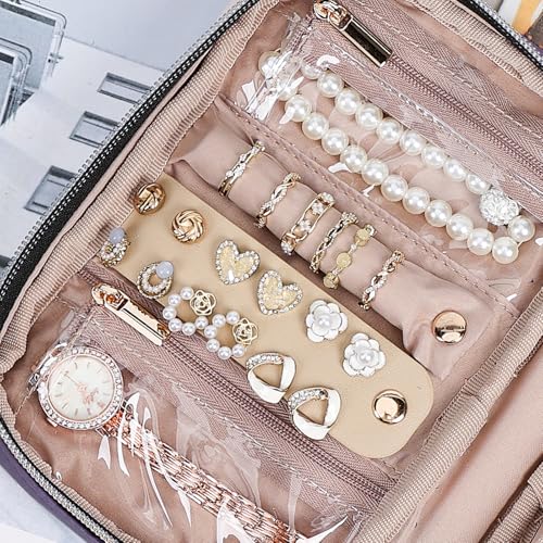 Travel Jewelry Case Organizer (Purple / Small)