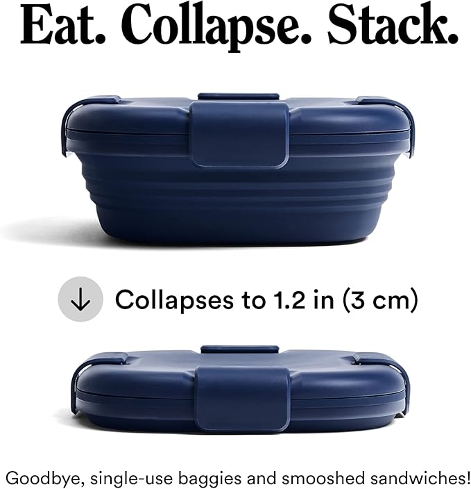 STOJO Collapsible Sandwich Box – 24oz, Reusable Food Storage Container - Image 2