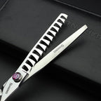 Professional Hairdressing Scissors 6/ 7/7.5/8 Inch Hairdressing Scissors Gold and Black Dragon Gold (7 Inch 4 Pieces)