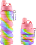 Collapsible Water Bottles for Travel, Foldable Sports Water Bottle for Kids by MAKERSLAND