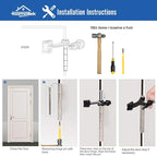 HOMOTEK 2 Pack Hinge Pin Oil Rubbed Bronze Door Stopper, Adjustable Deluxe - Image 5