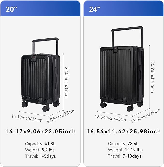 SOKOK Front Pocket Luggage Carry On - Image 7