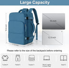 Travel laptop Backpack for Men Women, Personal Item Size Flight Approved - Image 9