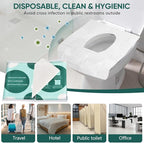 90 Pcs Disposable Flushable Paper Toilet Seat Covers Travel Supplies Essentials - Image 6
