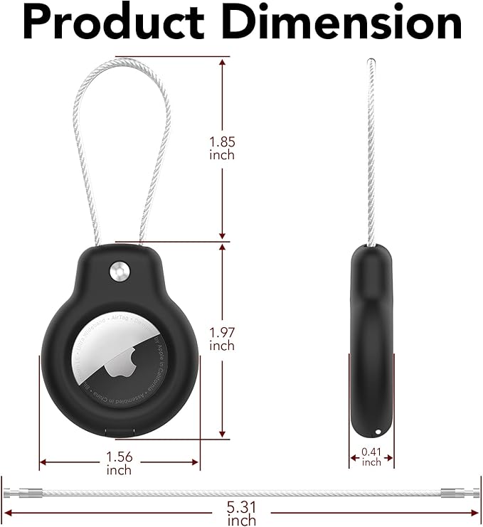 HATALKIN Compatible for Air Tag Holder for Keychain Case - Image 8