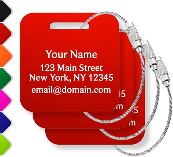 Custom Luggage Tags by Legit3D