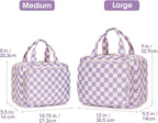 Narwey Travel Toiletry Bag for Women Large Hanging Makeup Bag Organizer - Image 2