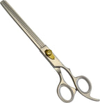 ANDUSTRIAL - Professional Hair Cutting And Thinning Pet Grooming Scissors/Shears For Cats, Dogs - Premium High Carbon Steel Quality - Smooth And Sharp - 8.5 Inch, Silver