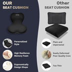 Coverado Car Seat Cushion and Lumbar Support Pillow One Piece, Memory Foam - Image 9