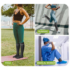 Viscose Made from Bamboo Compression Socks for Women&Men 20 (Medium / 4 Pair-grey)