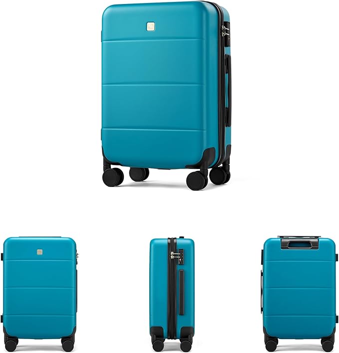 Hanke 26 Inch Checked Luggage Medium Hard Shell Suitcases - Image 7