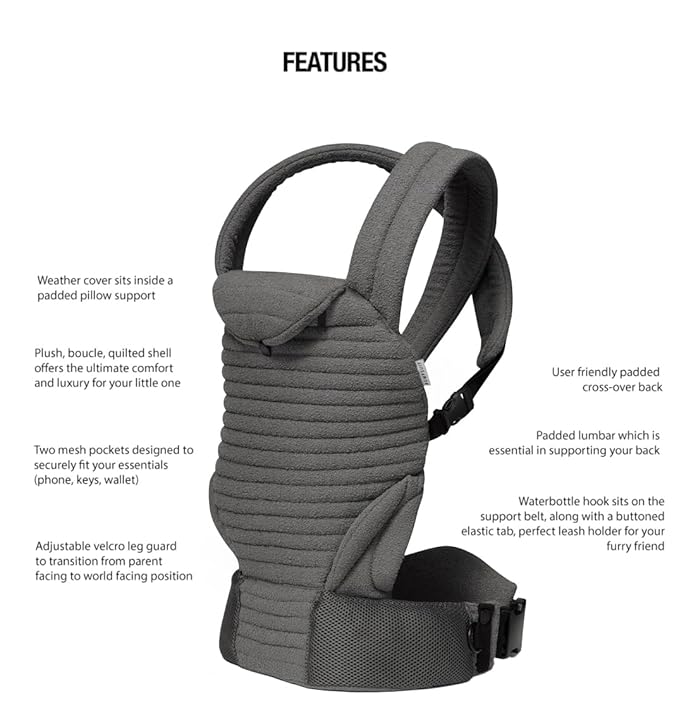Bumpsuit Baby Carrier for Men Women Newborn to Toddler, Ergonomic Face-in & - Image 4