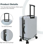 HYPER VENTURE Clear PVC Luggage Cover Full Transparent Suitcase Protector Fits - Image 3