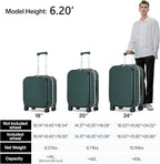 mixi Carry On Luggage, 18” Suitcase - Image 6