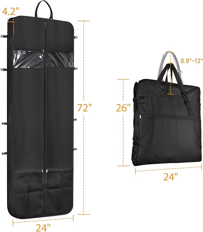 Zilink Wedding Dress Garment Bag 72" Dress Bags - Image 2