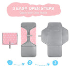 Portable Changing Pad for Baby, Compact Waterproof Diaper Mat - Image 3