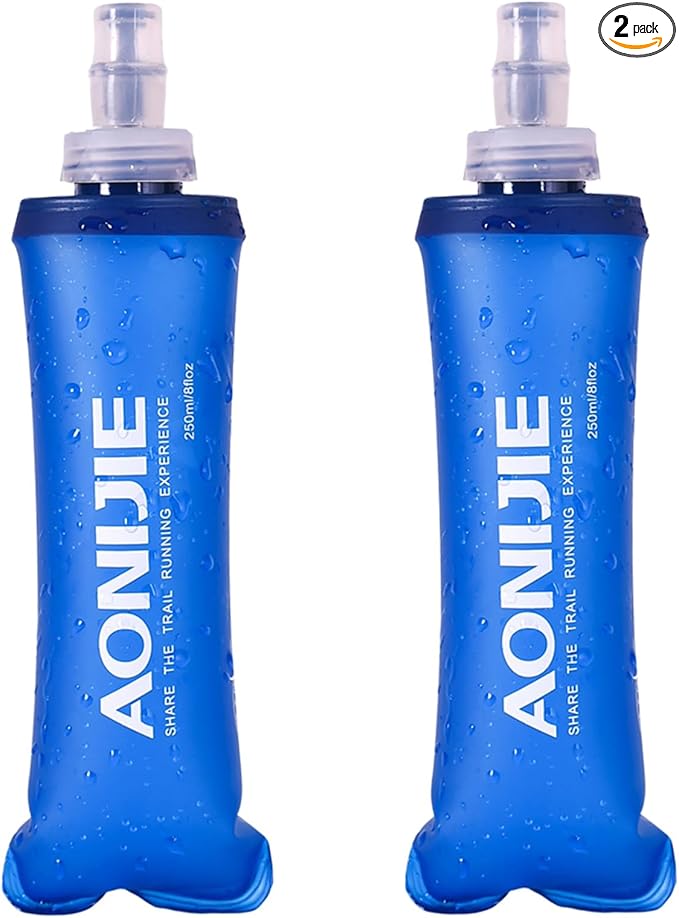 TRIWONDER TPU Soft Folding Water Bottles BPA-Free Collapsible Flask by TRIWONDER