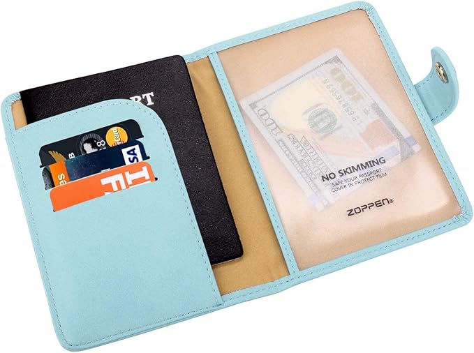 ZOPPEN Passport Holder Women, Passport Cover Travel Wallet Rfid Blocking - Image 3