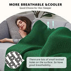 Knitted Weighted Blanket (30-deep Green / 60" x 80" | 15lbs)